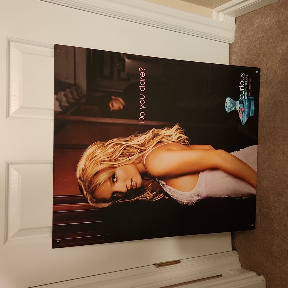 Britney Spears Curious promotional perfume store display